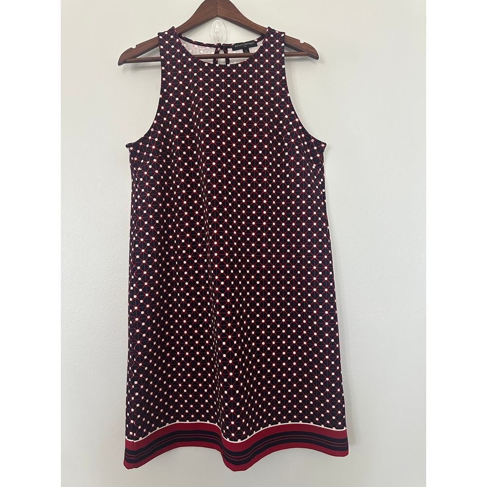 Banana Republic Shift Tank Print Dress sz Medium